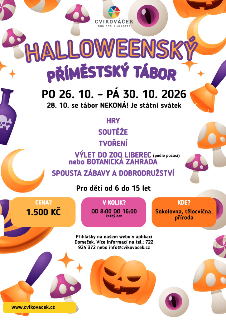 Halloweenský podzimní příměstský tábor
